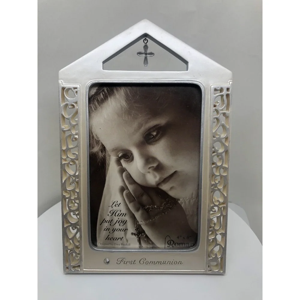 First Communion Picture Frame/RR Roman Boy's or Girl's First Communion Gift 4x6